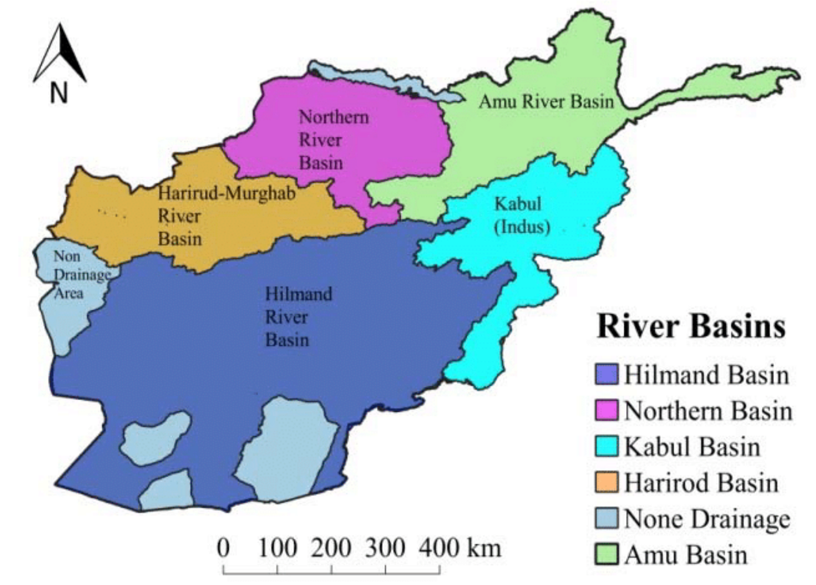 River basin in Afghanistan
