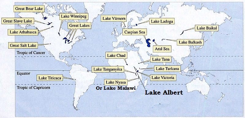 Major Lakes of the World