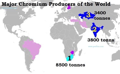 Chromite Ore Distribution Across the World
