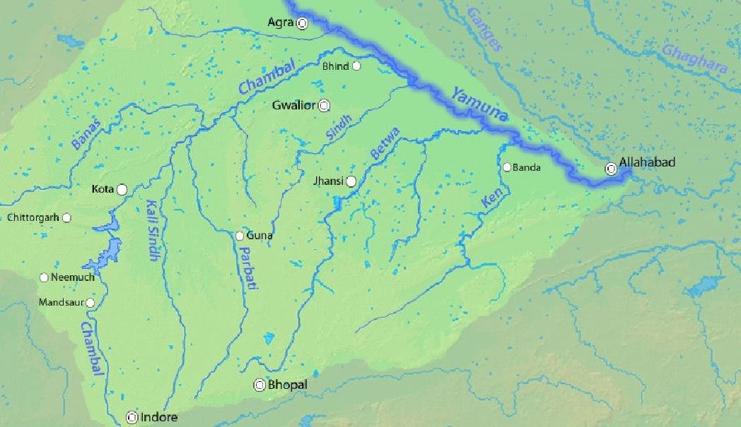 yamuna river tributaries-son-ken-betwa-banas