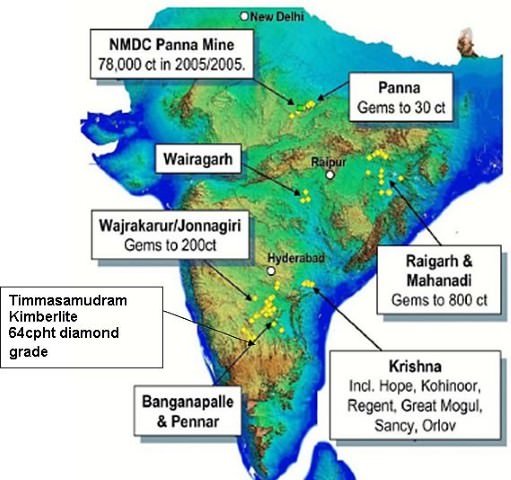 Diamond & Graphite Distribution across India & World - PMF IAS