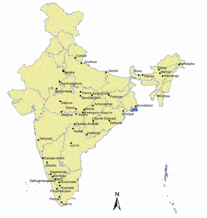 project tiger reserves india