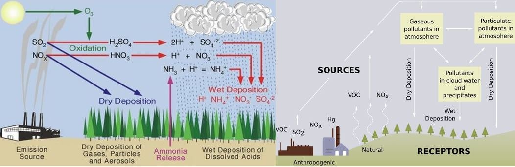 Acid Rain - Wet and Dry Deposition