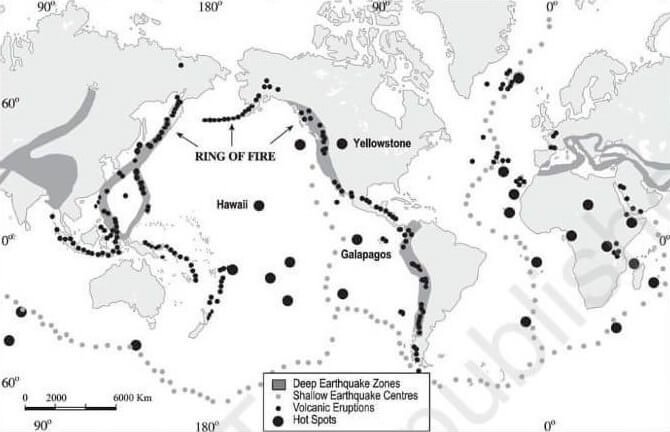 Distribution of Earthquakes and Volcanoes