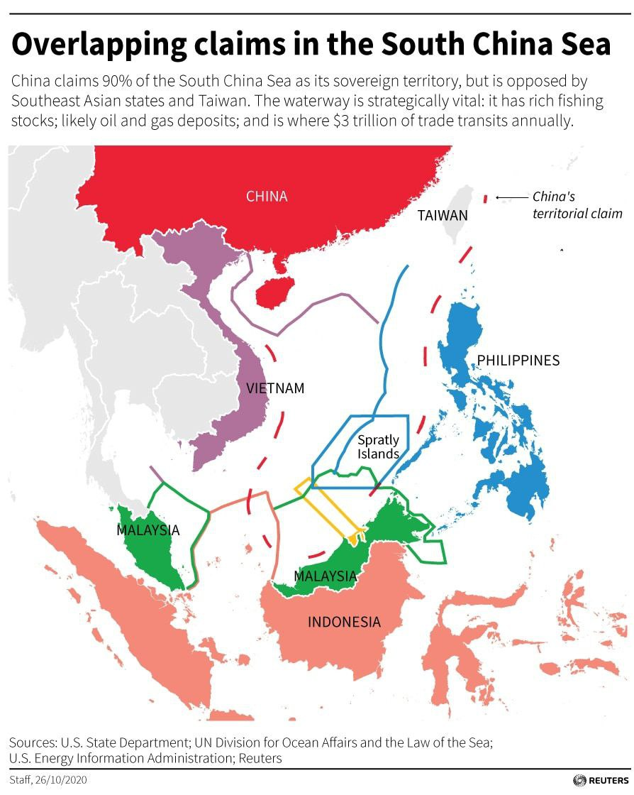 Nine-dash line South China Sea China Claim