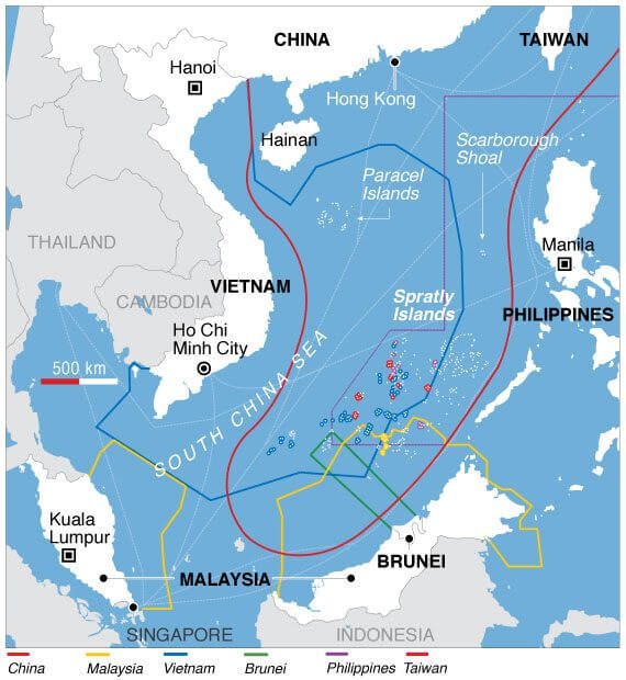 Land Disputes in the South China Sea: Parcel Islands and Spratly Islands