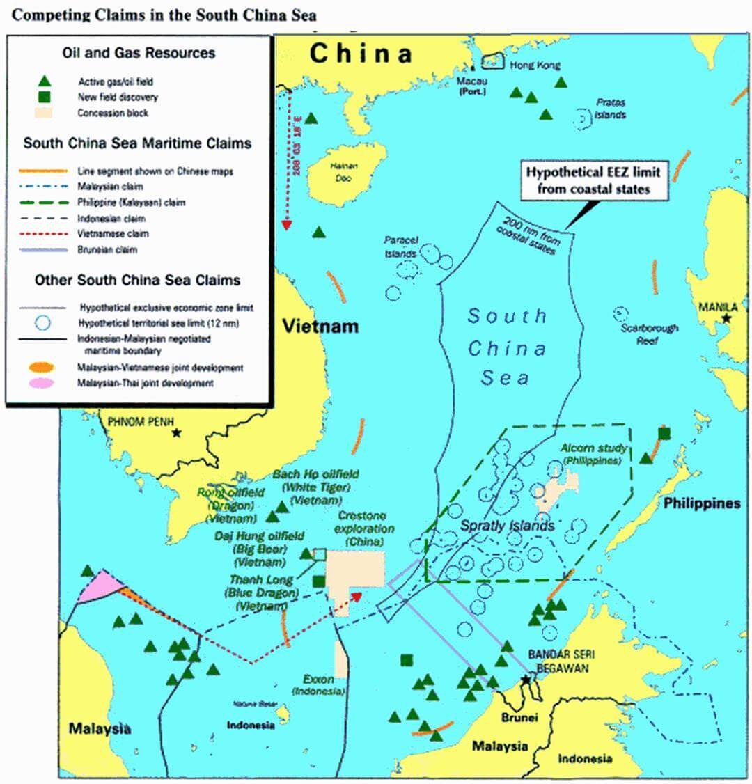 Land Disputes in the South China Sea: Parcel Islands and Spratly Islands