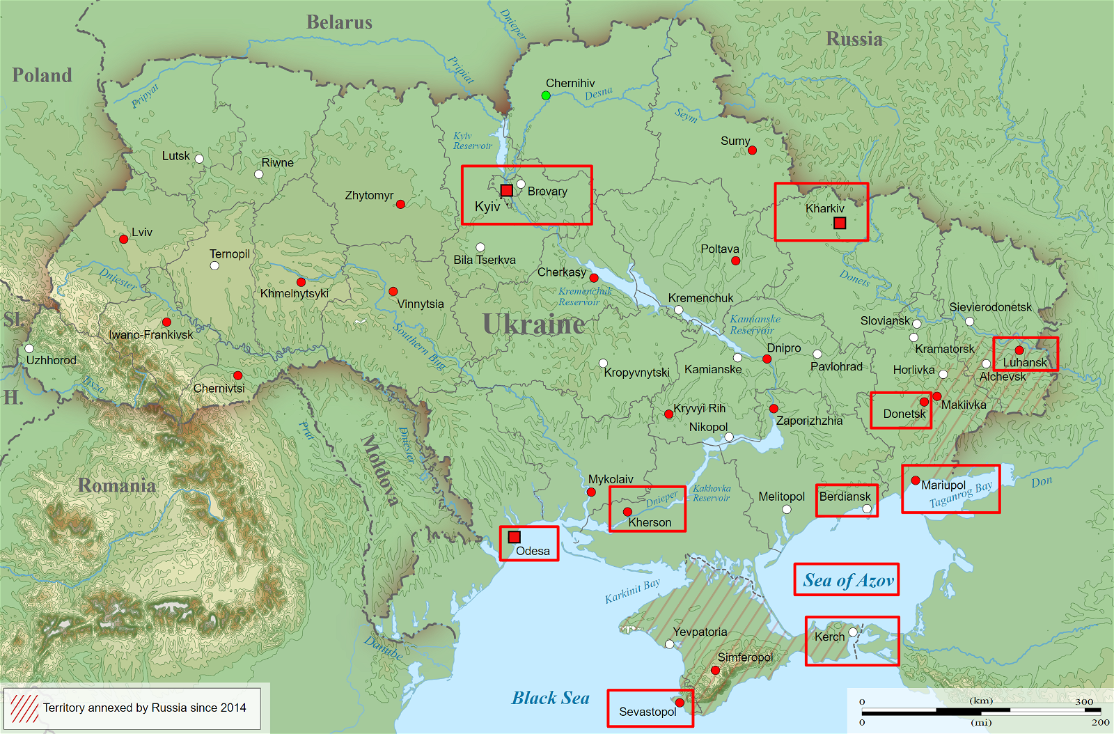 Major Ports in Ukraine 
