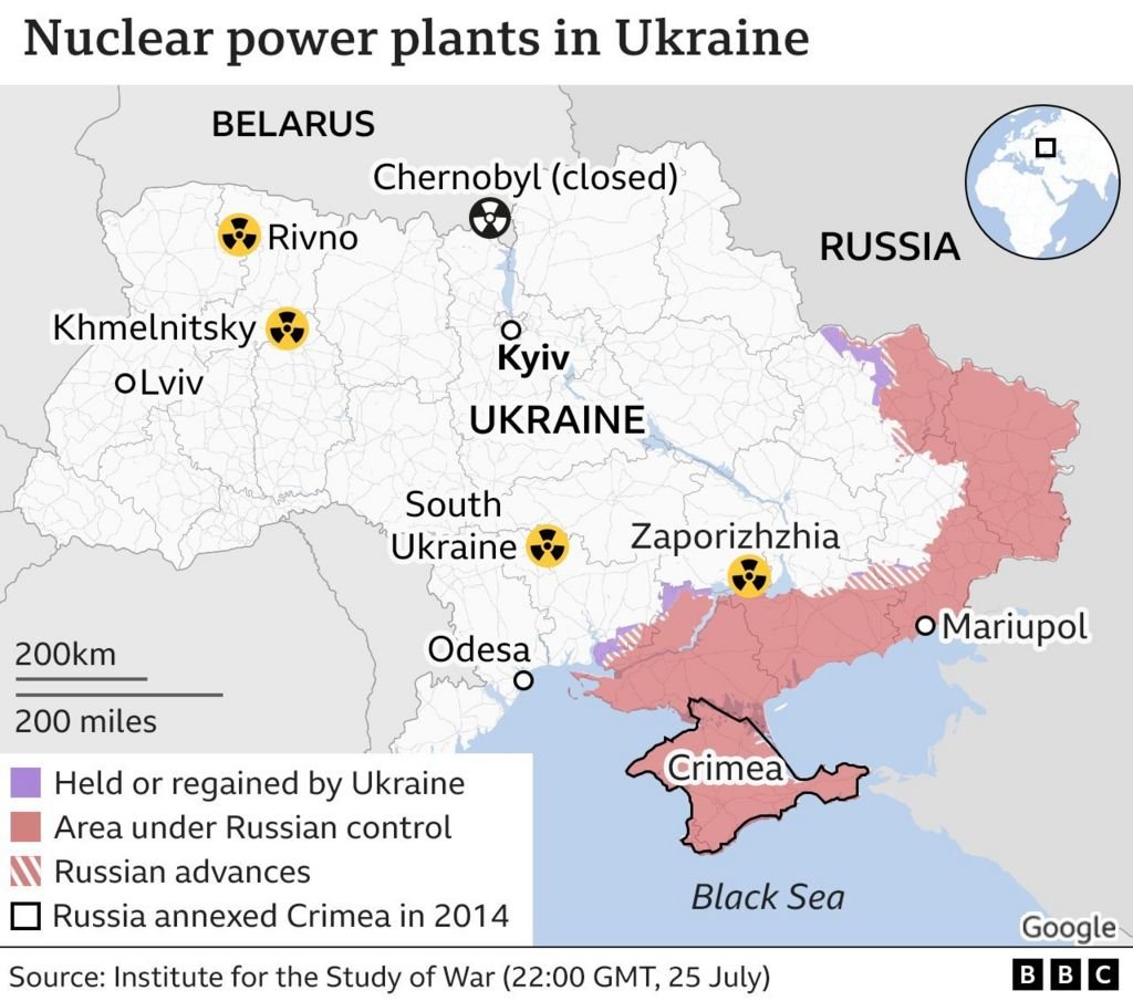 Ukraine war: IAEA says Zaporizhzhia nuclear plant out of control - BBC News