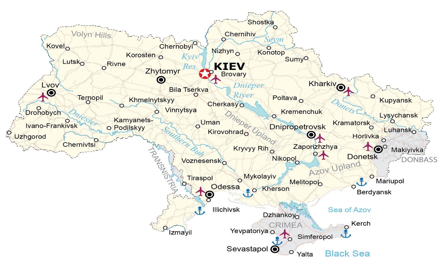 A Detailed Map of Kiev Description automatically generated