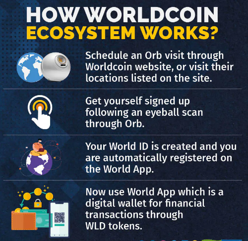 Working Mechanism of a WORLDCOIN Ecosystem.