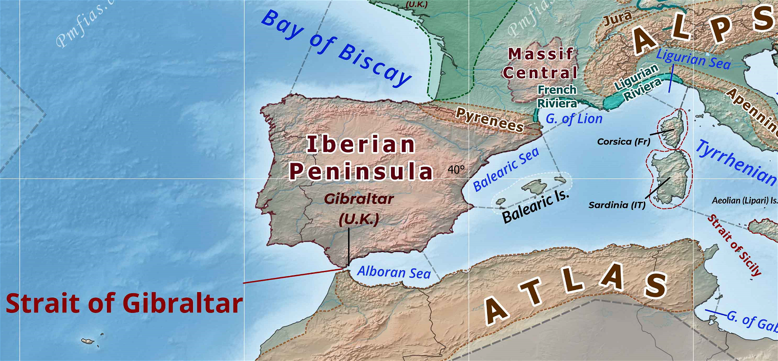Iberian Peninsula & Strait of Gibraltar 