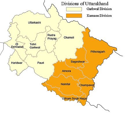 Administrative divisions of Uttarakhand - Wikipedia