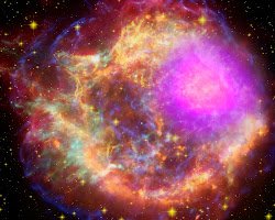 Supernova in space