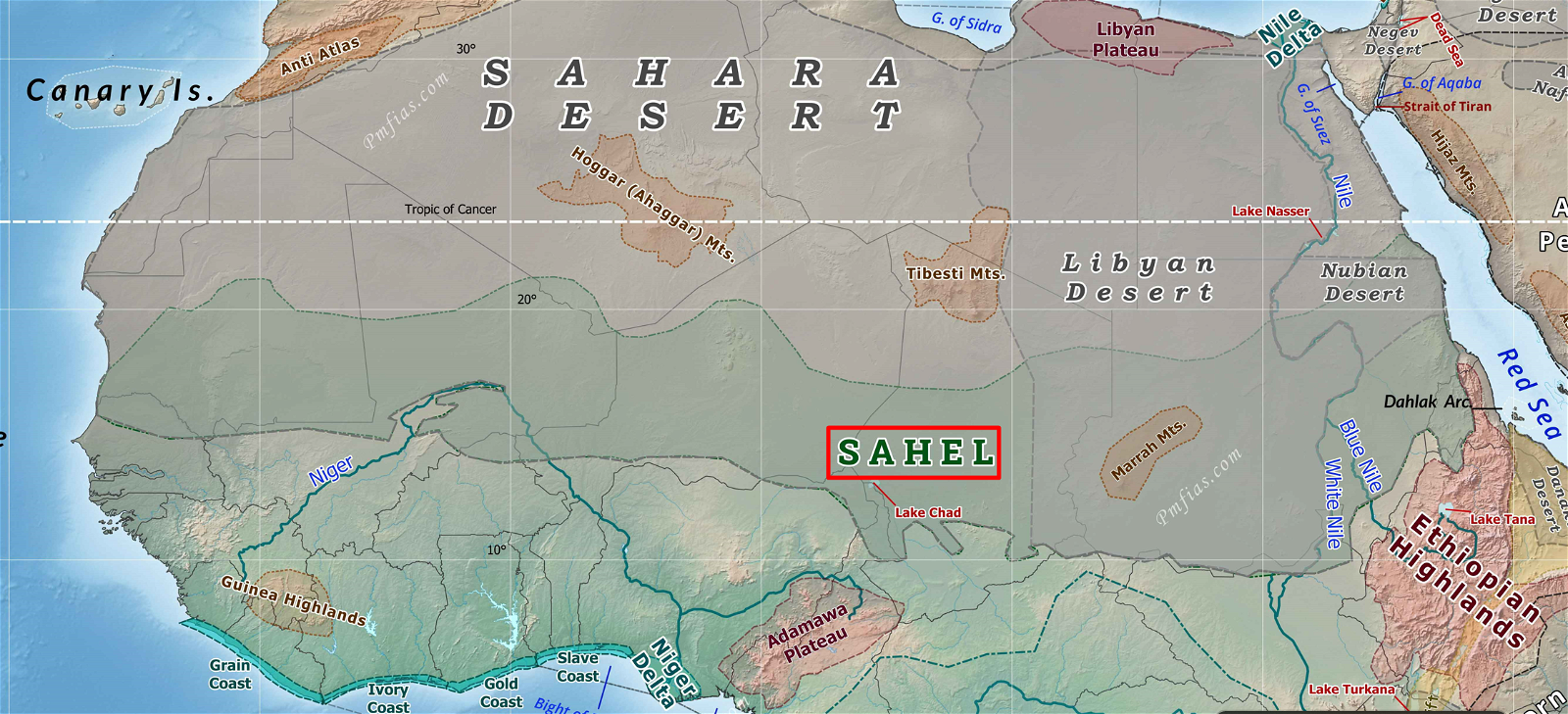A map of the sahara desert
Description automatically generated