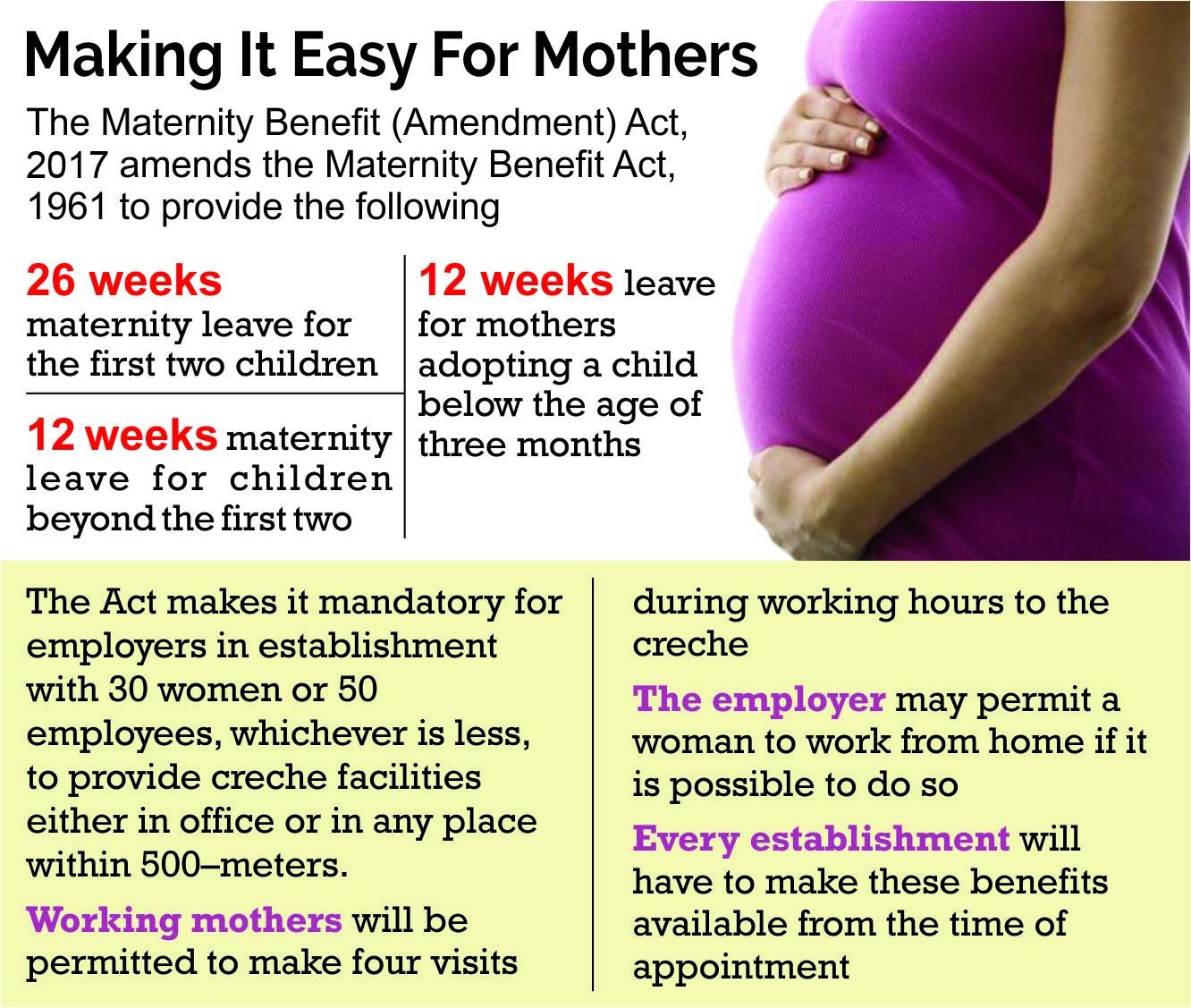 The Maternity Benefit (Amendment) Act