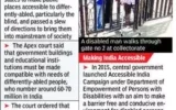 Accessibility of Govt buildings for PwDs