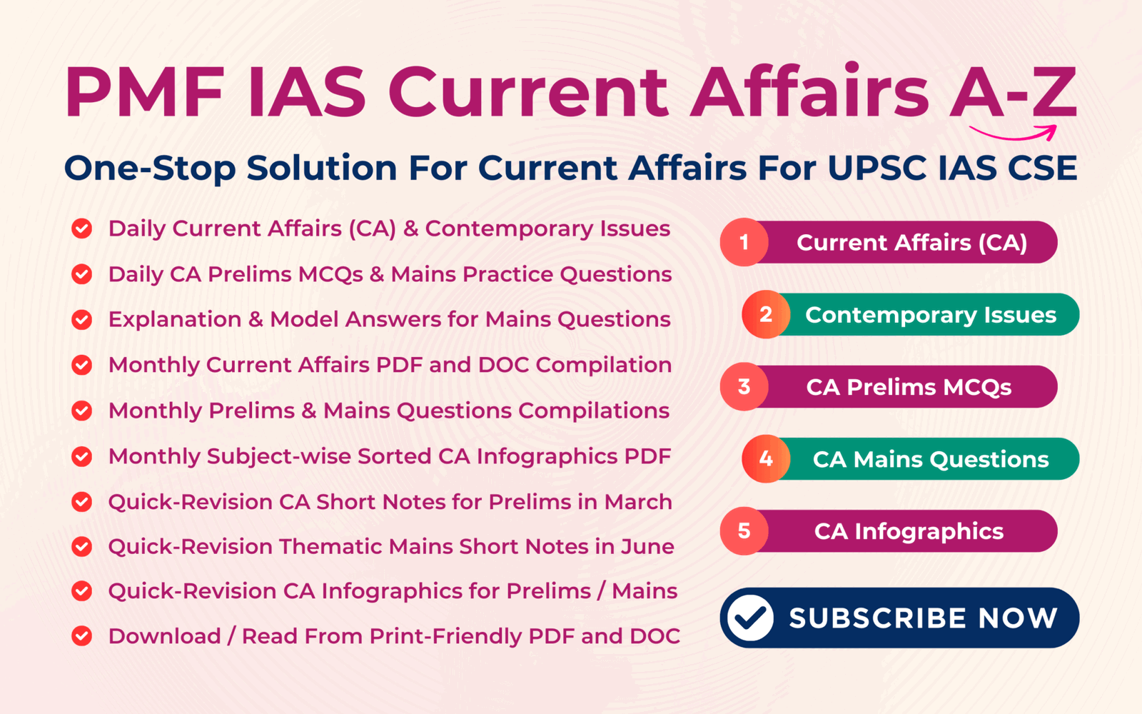 PMF IAS Infographics for Quick Revision - PMF IAS