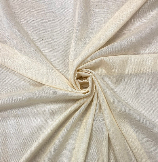 A close up of a white fabric Description automatically generated