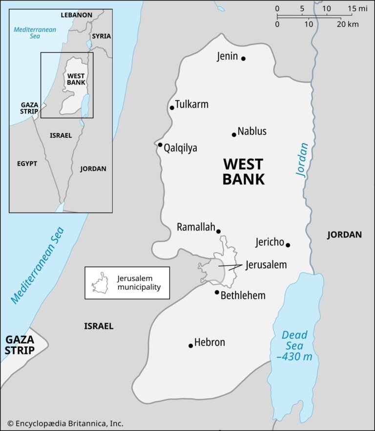 A map of the west bank
Description automatically generated