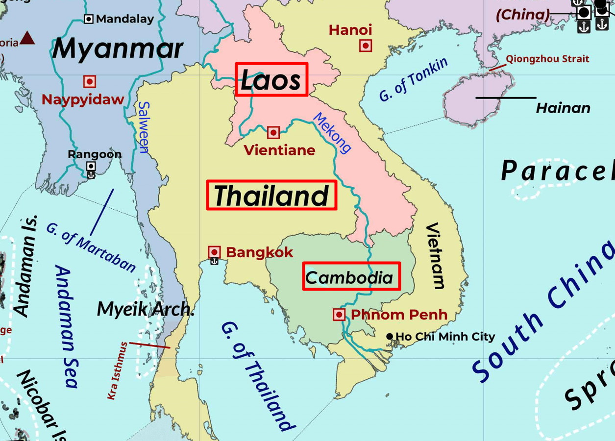 Cambodia Map 
Gulf of Thailand - PMF IAS