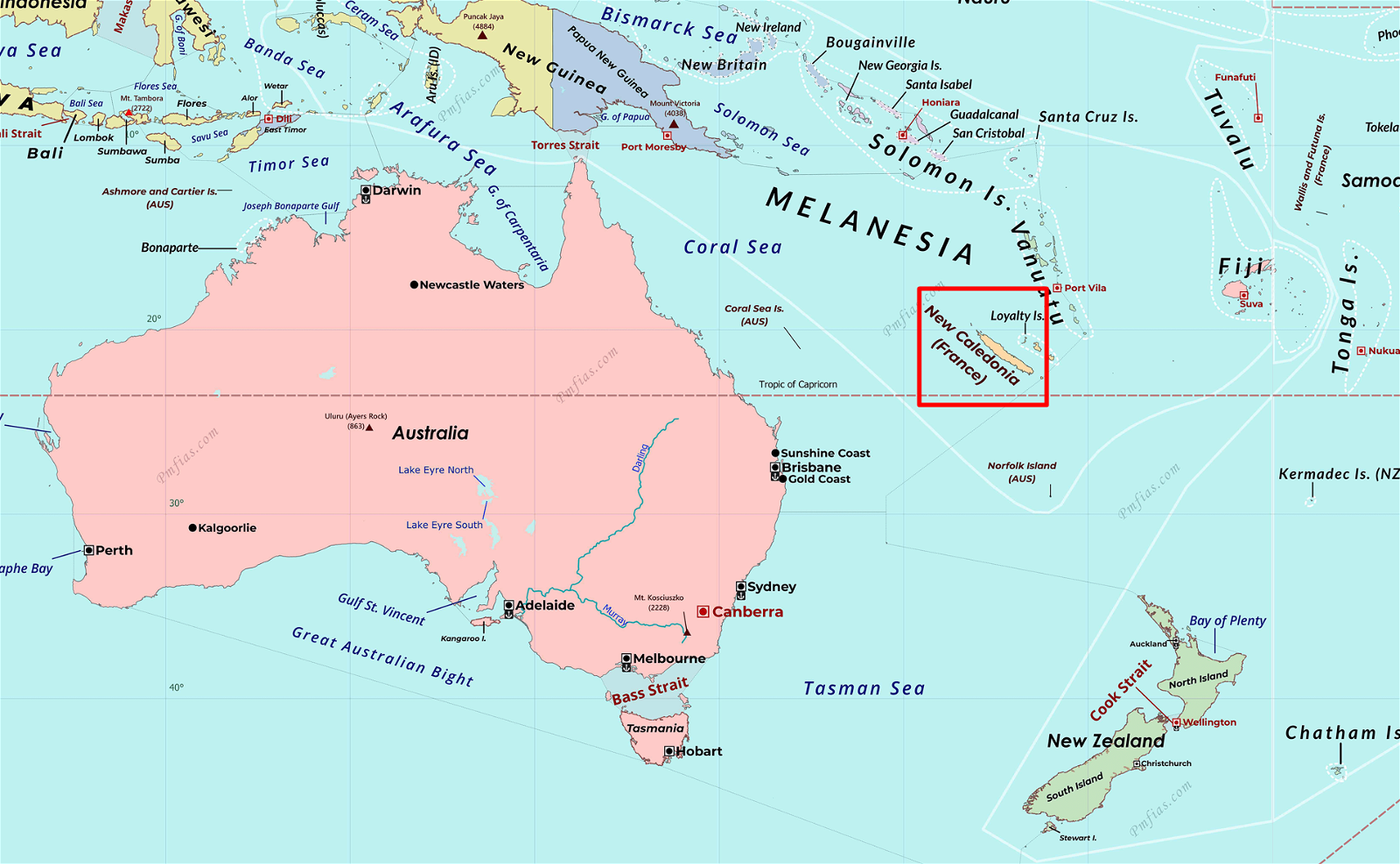 New Caledonia - PMF IAS