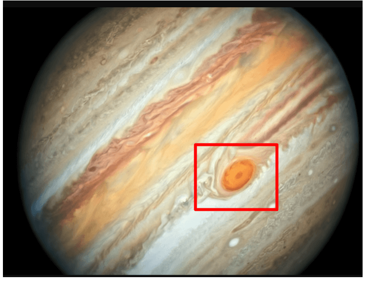 A planet with a red circle AI-generated content may be incorrect.