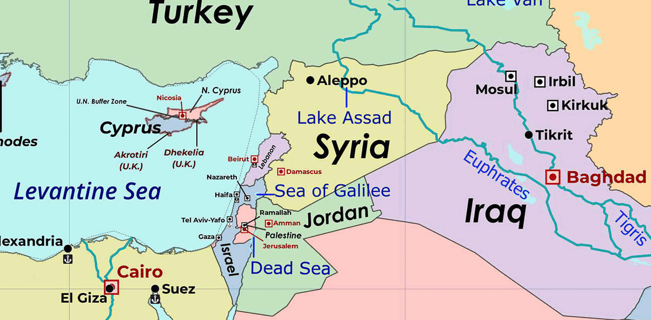 Syria on Map 
